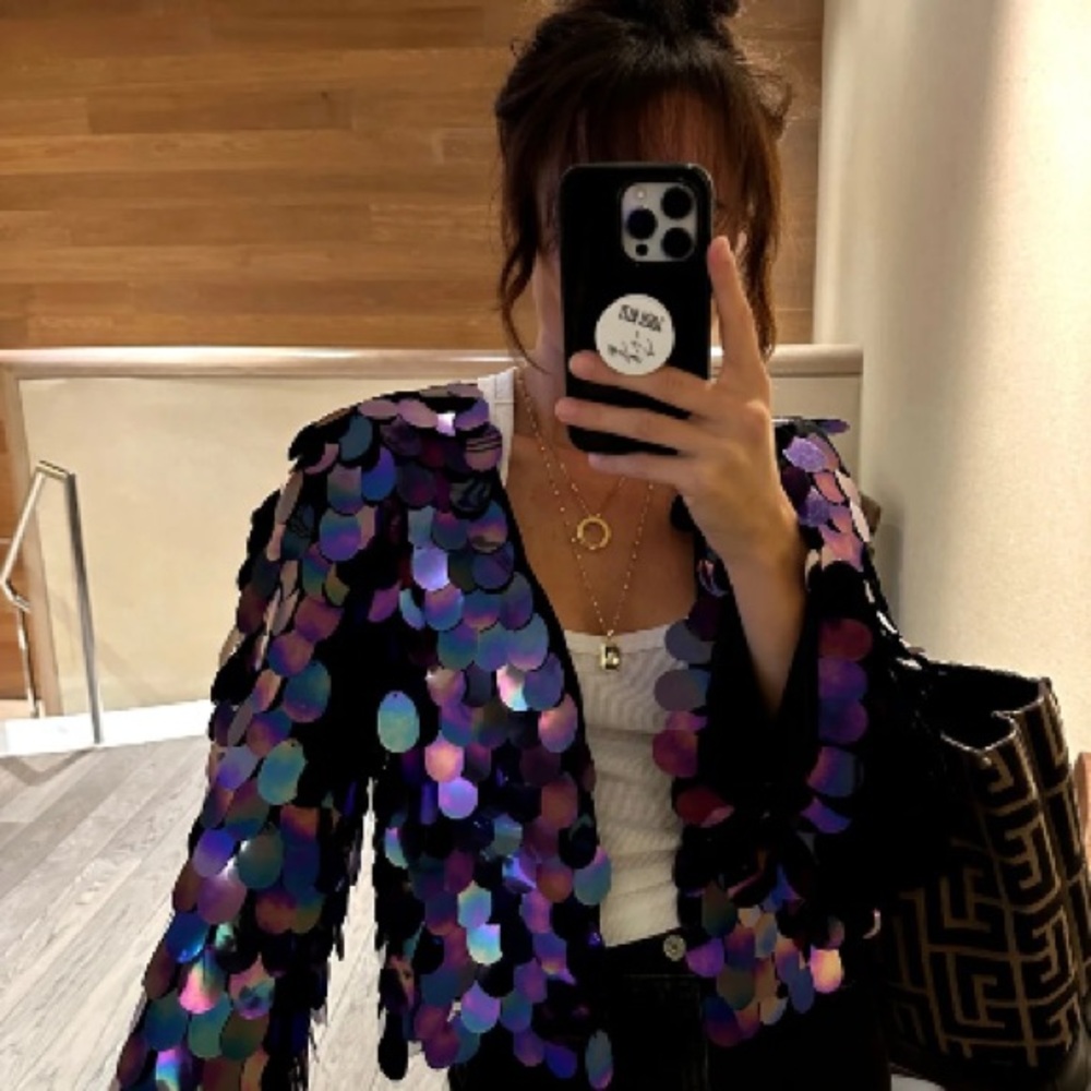 12th Tribe Pippa Multi Disco Sequin Jacket